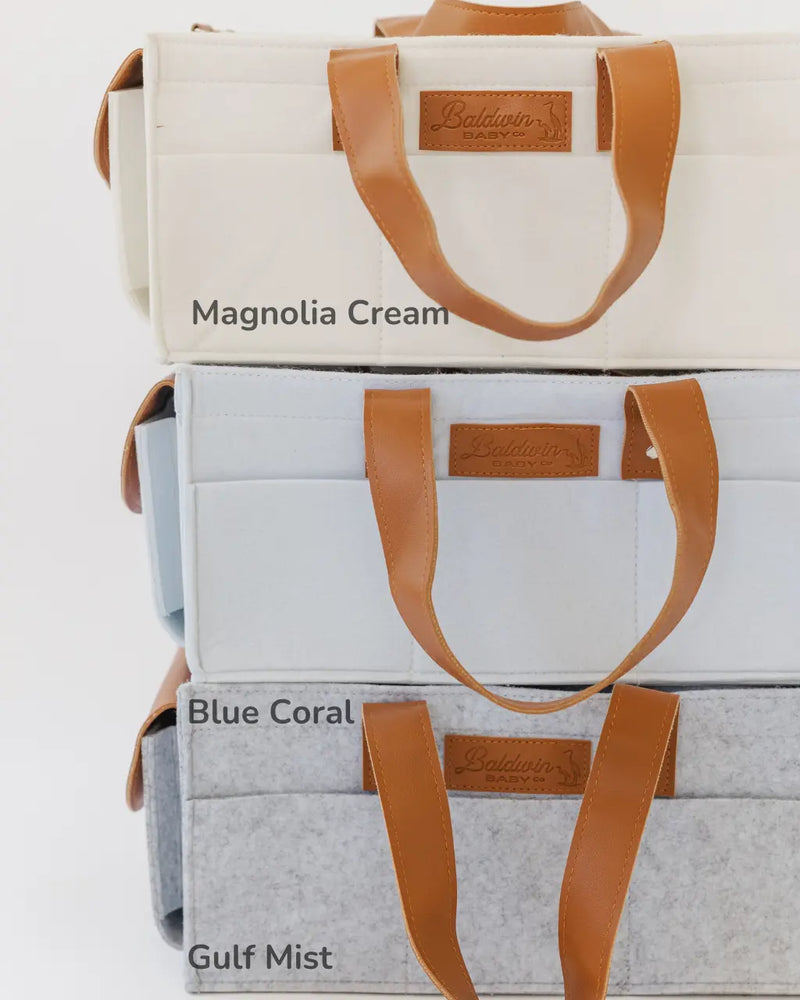 Blue Coral Diaper Caddy