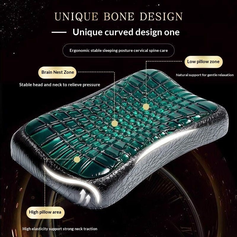 Black Diamond Phantom Gel Memory Foam Pillow – Slow-Rebound Cooling Support in Green & Red