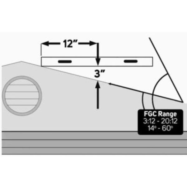Fixed Self Flashing Tempered Skylight - Clear Glass