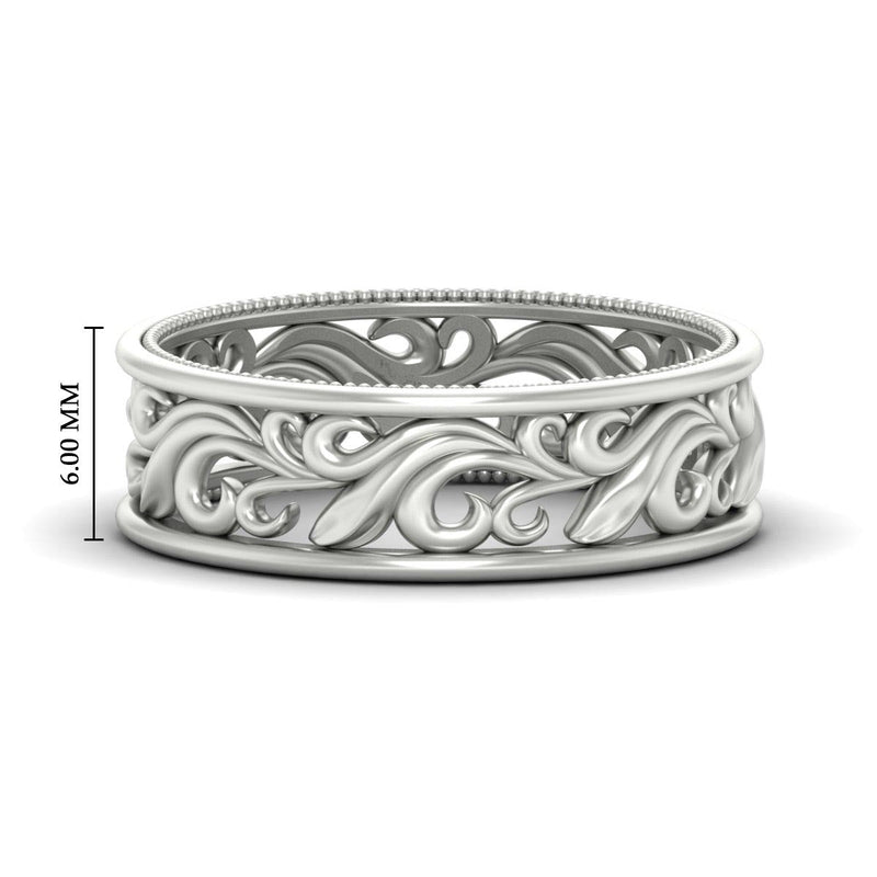 Filigree Women Wedding Band