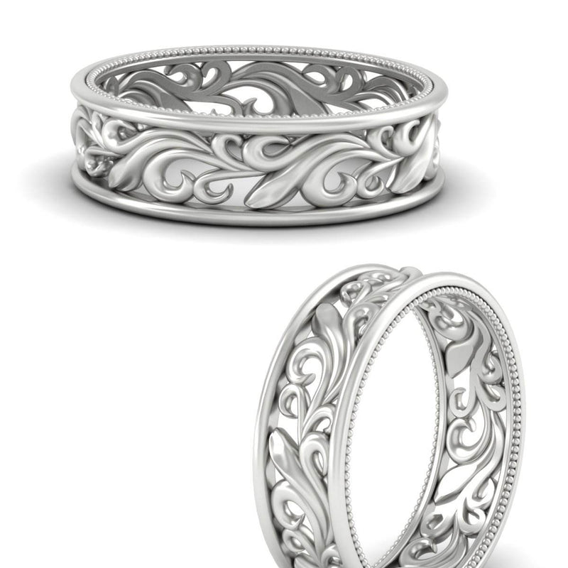 Filigree Women Wedding Band