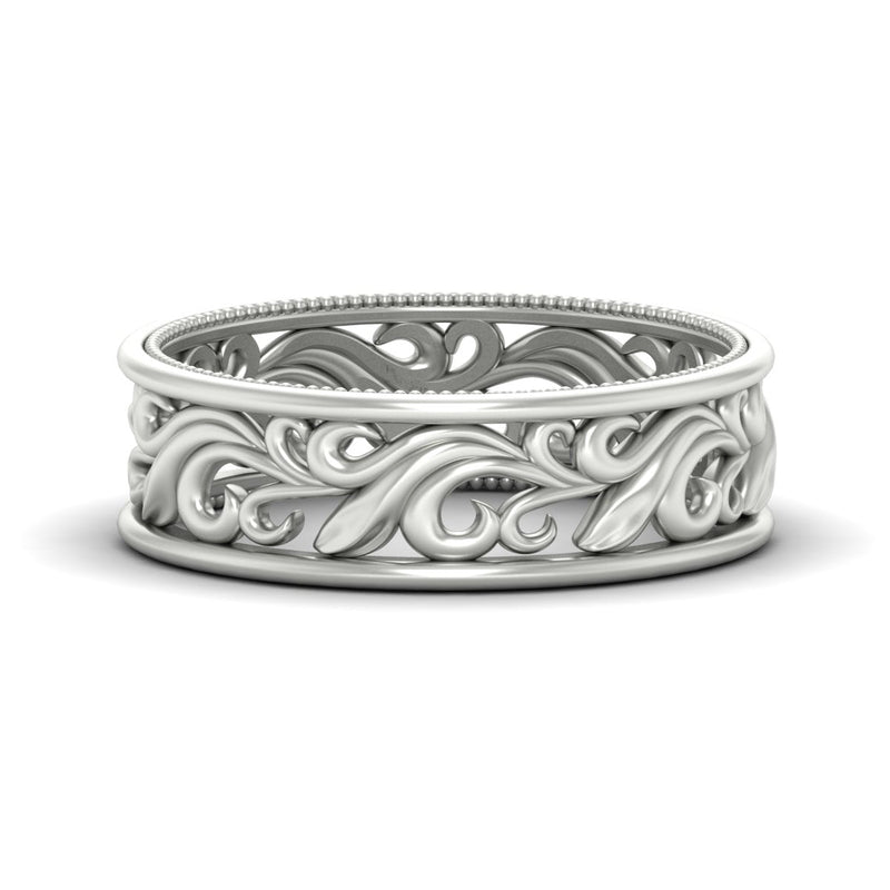 Filigree Women Wedding Band