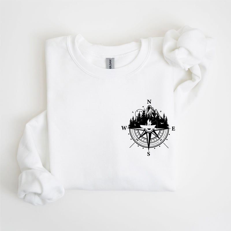 Fishing Compass - Fishing Scene (pf&b) - BASIC Fleece