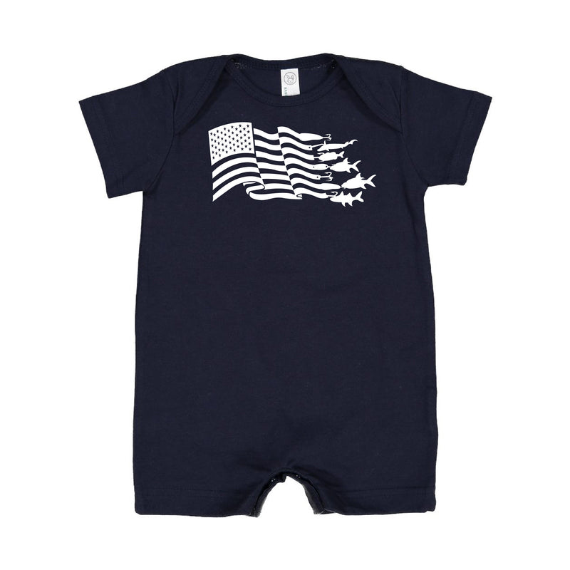 Fishing Flag - Shorts Romper