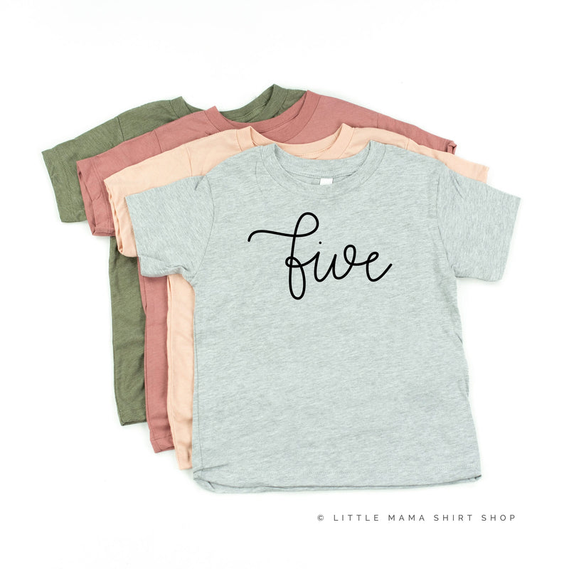 Birthday Number - New Cursive - Child Tee