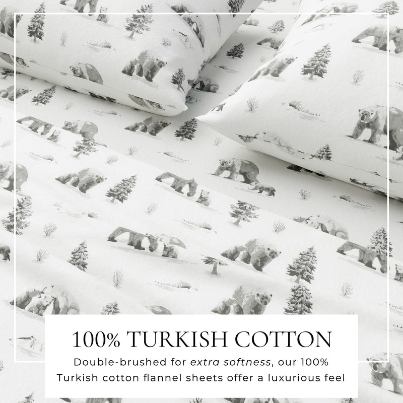 4-Piece Turkish Cotton Flannel Sheet - Lakeview Collection
