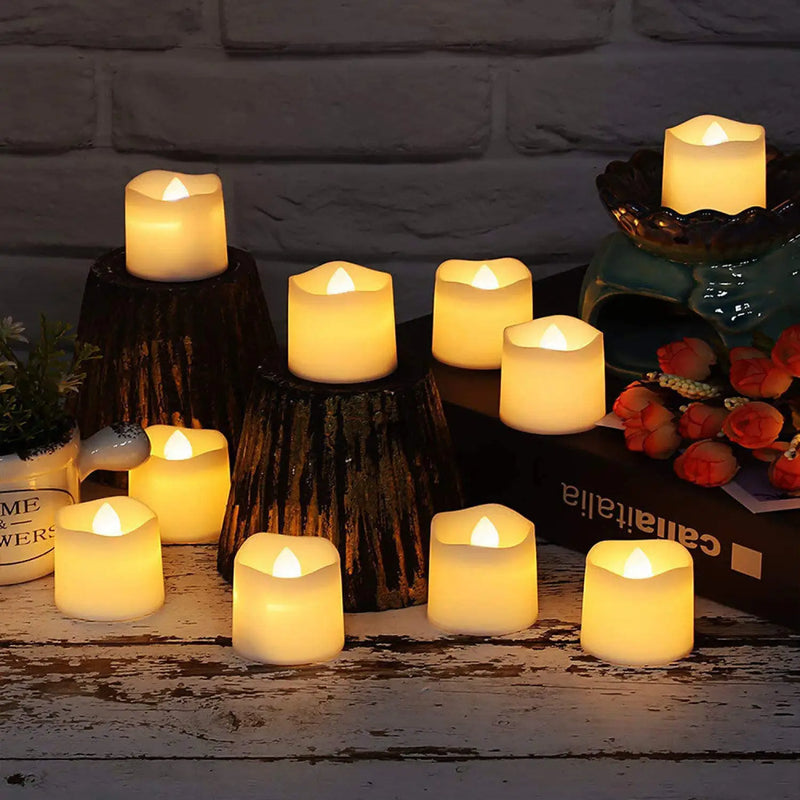Flameless LED Candle Light – Warm White, Timed Light with Flashing Mode