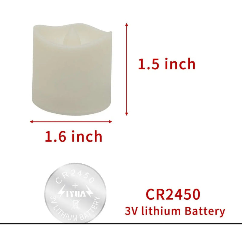 Flameless LED Candle Light – Warm White, Timed Light with Flashing Mode