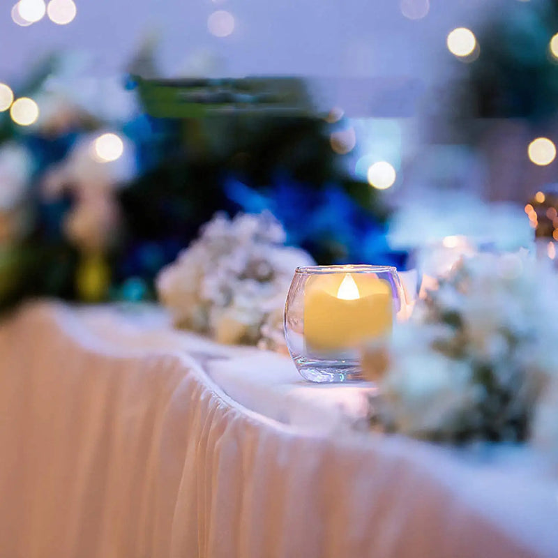 Flameless LED Candle Light – Warm White, Timed Light with Flashing Mode