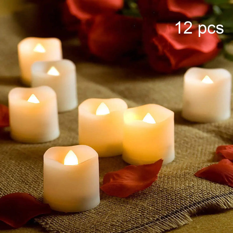 Flameless LED Candle Light – Warm White, Timed Light with Flashing Mode