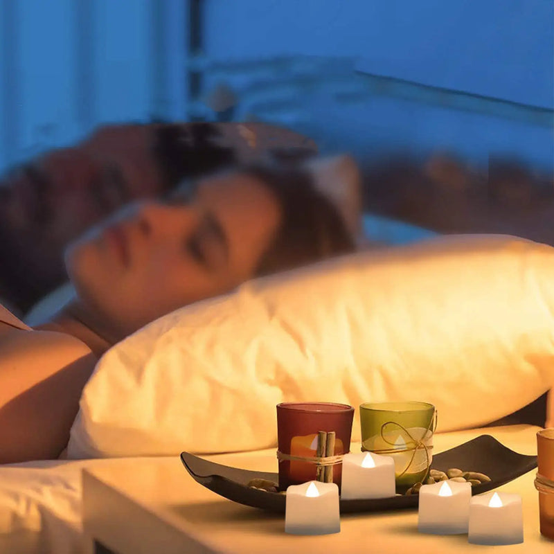 Flameless LED Candle Light – Warm White, Timed Light with Flashing Mode