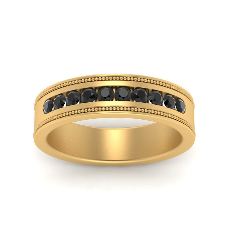 Flat Milgrain Mens Promise Band