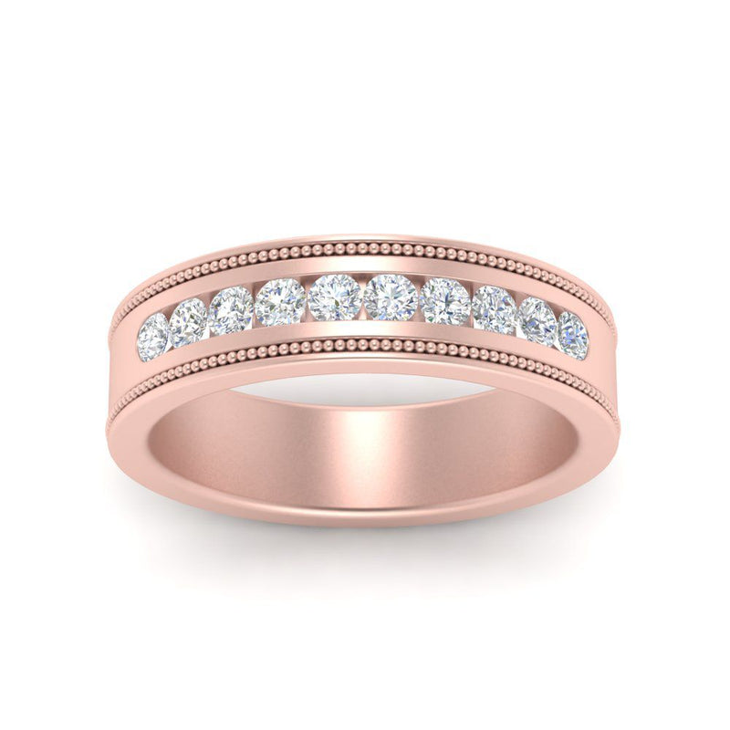 Flat Milgrain Mens Promise Band