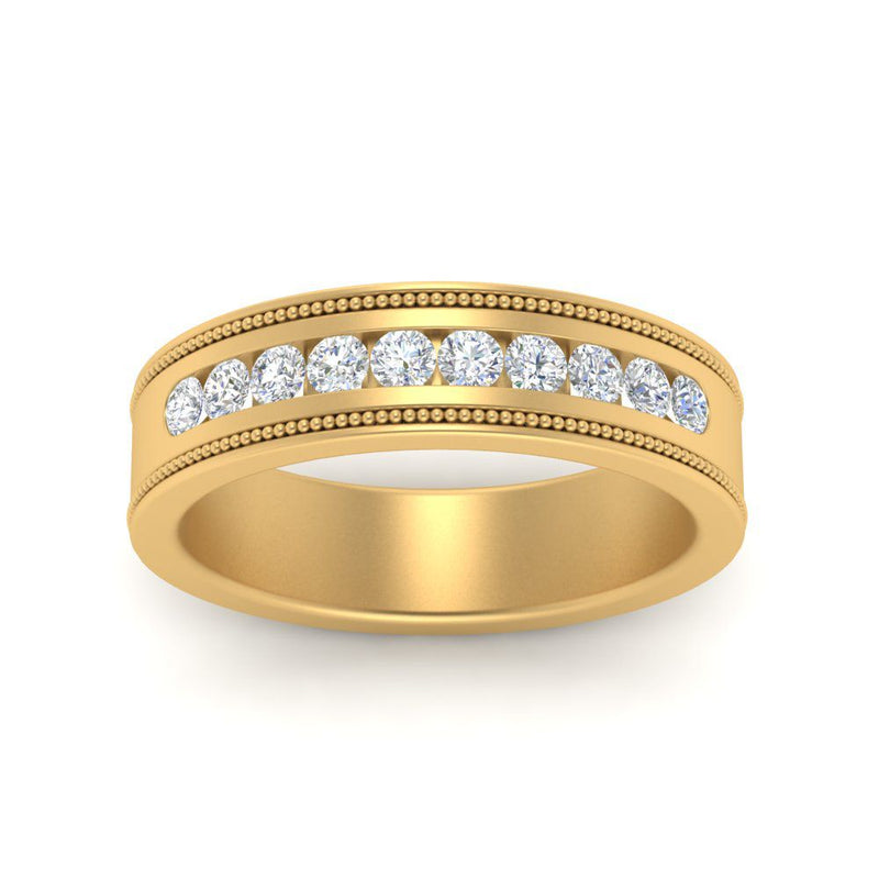 Flat Milgrain Mens Promise Band