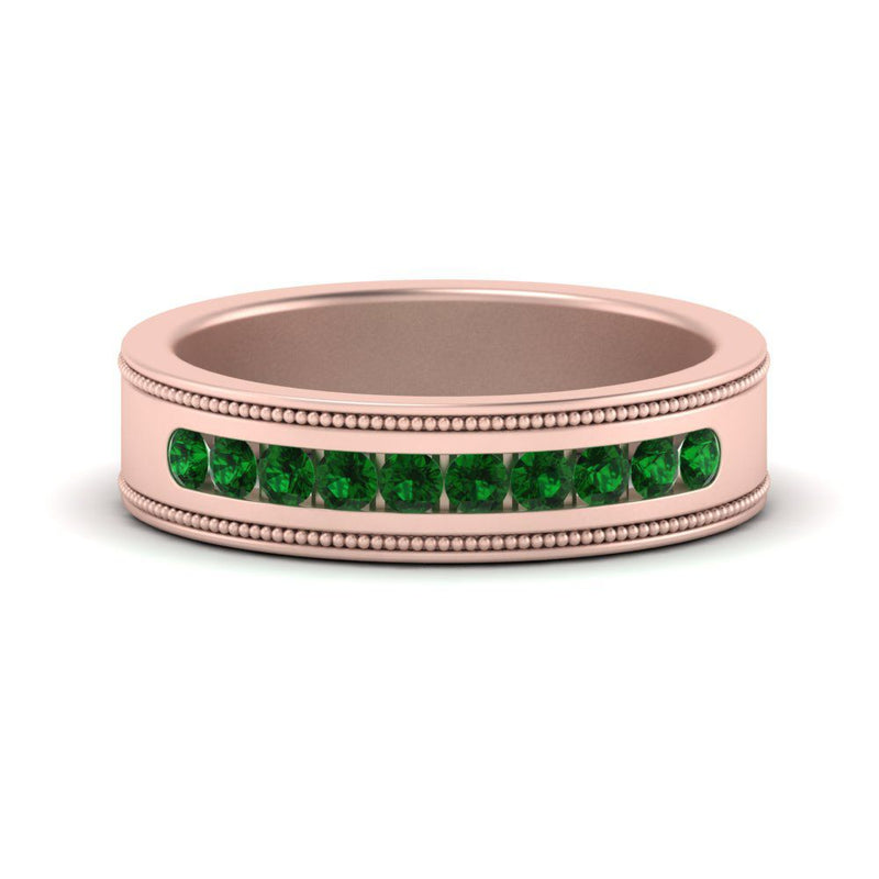 Flat Milgrain Mens Promise Band
