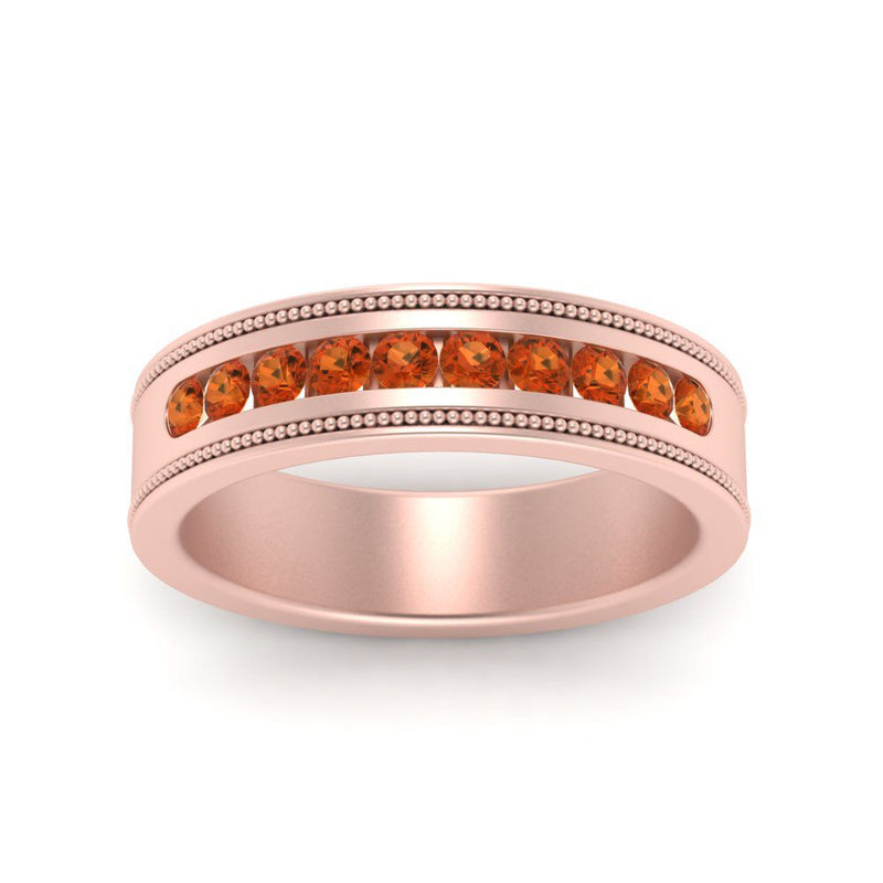 Flat Milgrain Mens Promise Band