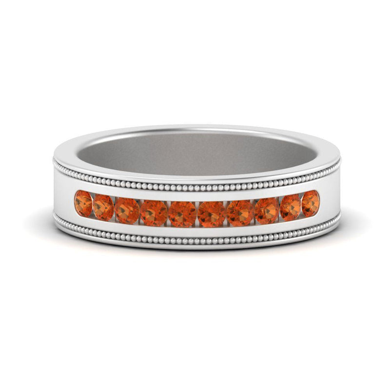 Flat Milgrain Mens Promise Band
