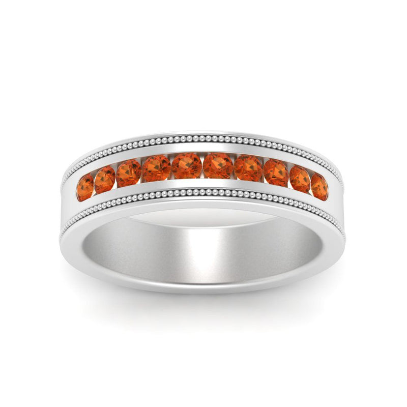 Flat Milgrain Mens Promise Band