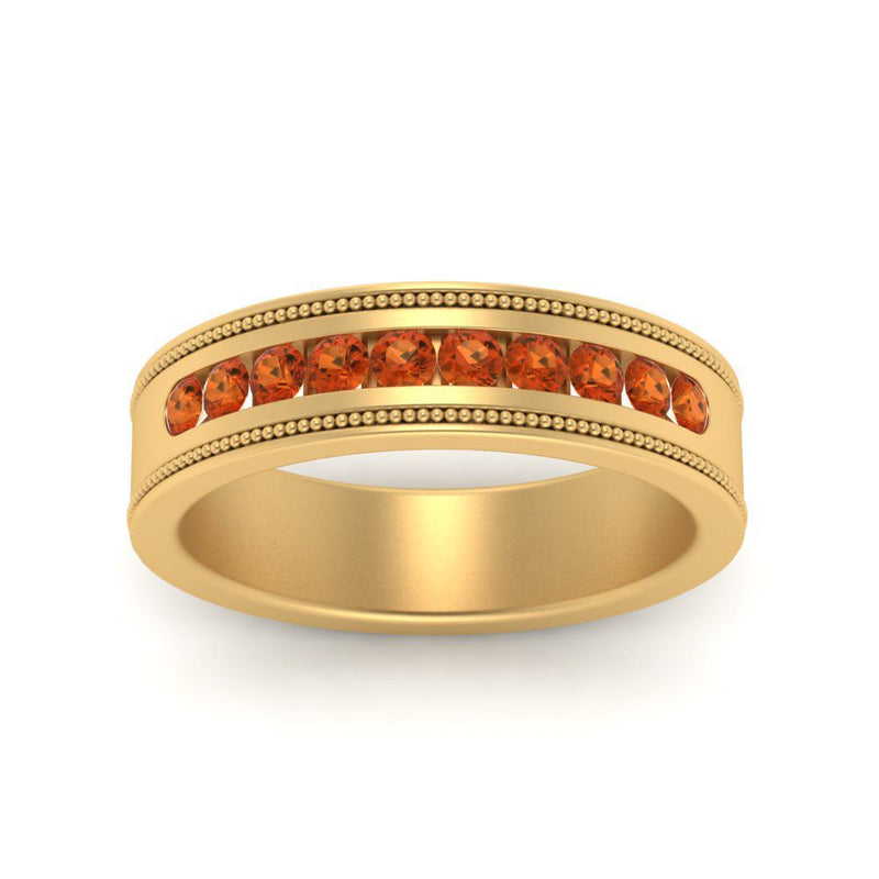 Flat Milgrain Mens Promise Band