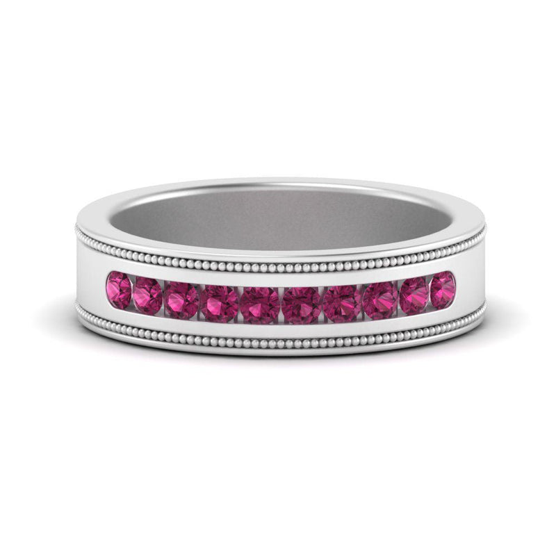 Flat Milgrain Mens Promise Band