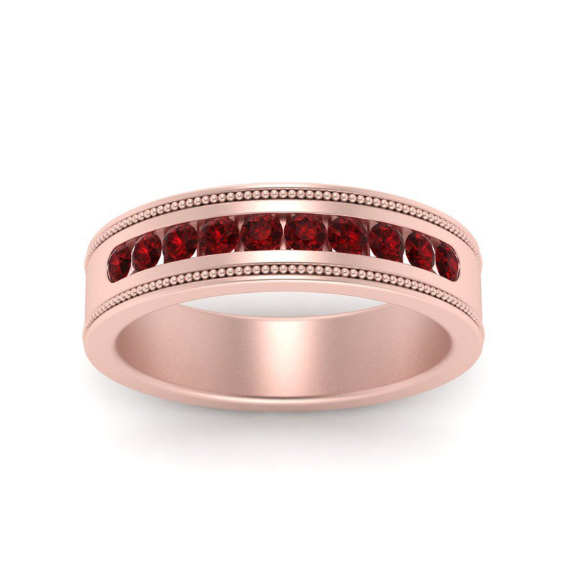 Flat Milgrain Mens Promise Band