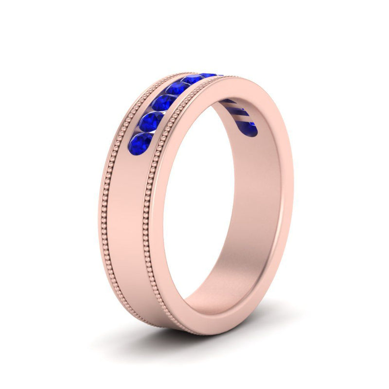 Flat Milgrain Mens Promise Band