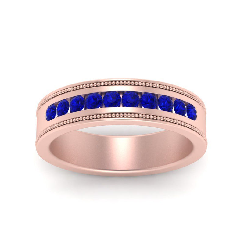 Flat Milgrain Mens Promise Band
