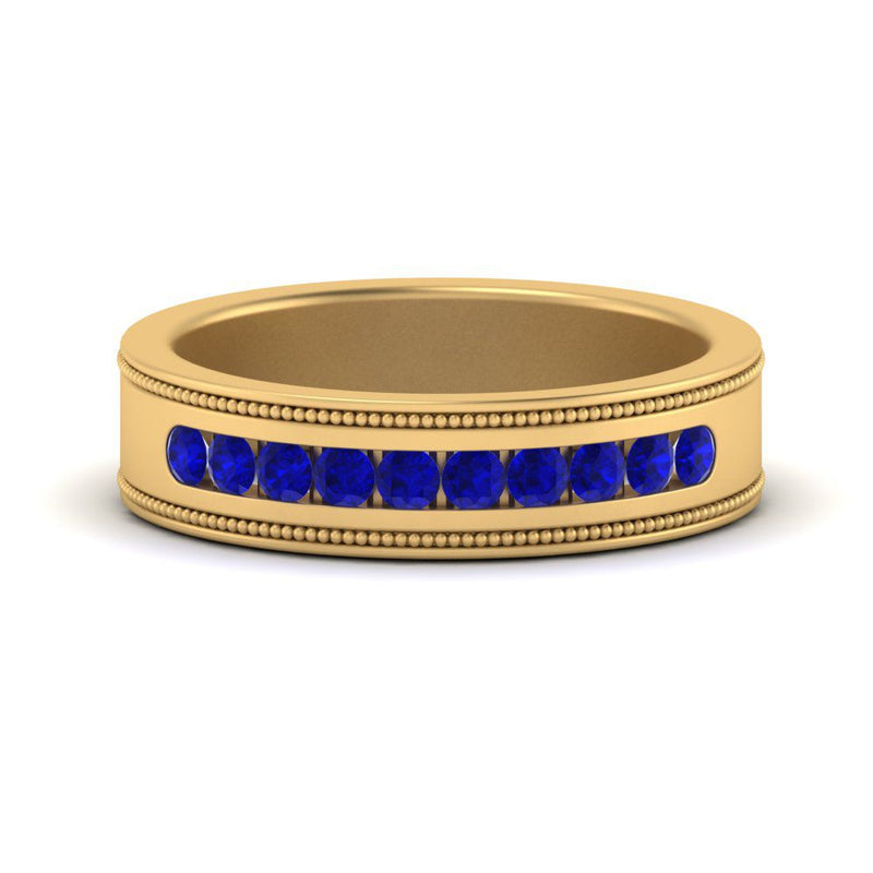 Flat Milgrain Mens Promise Band