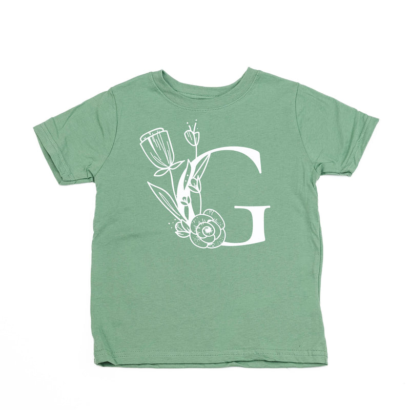 Floral Initials - Child Tee