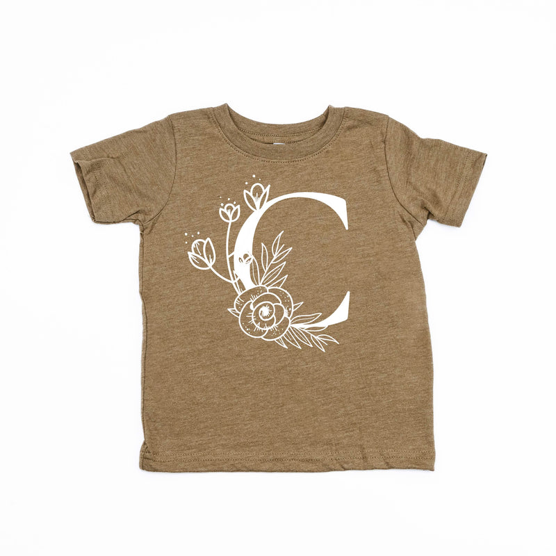 Floral Initials - Child Tee