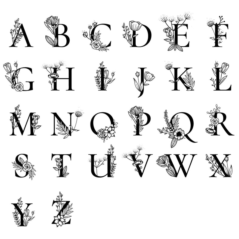 Floral Initials - Baby Sleeper