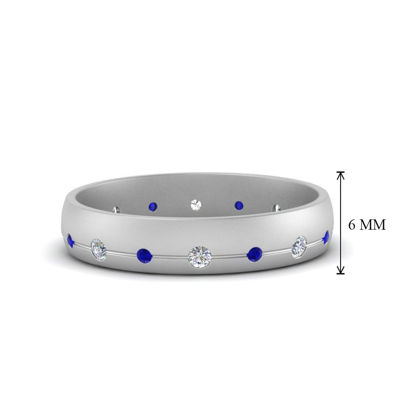 Flush Set Diamond Wedding Band