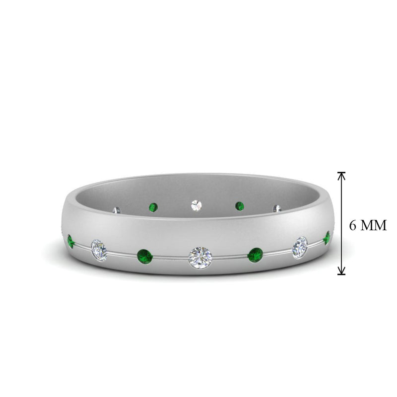 Flush Set Diamond Wedding Band