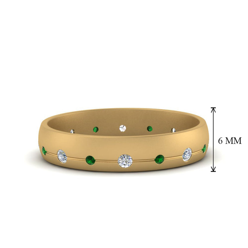 Flush Set Diamond Wedding Band