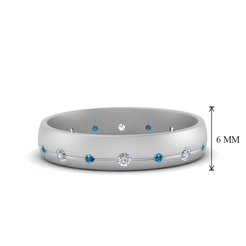 Flush Set Diamond Wedding Band