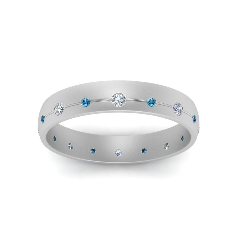 Flush Set Diamond Wedding Band