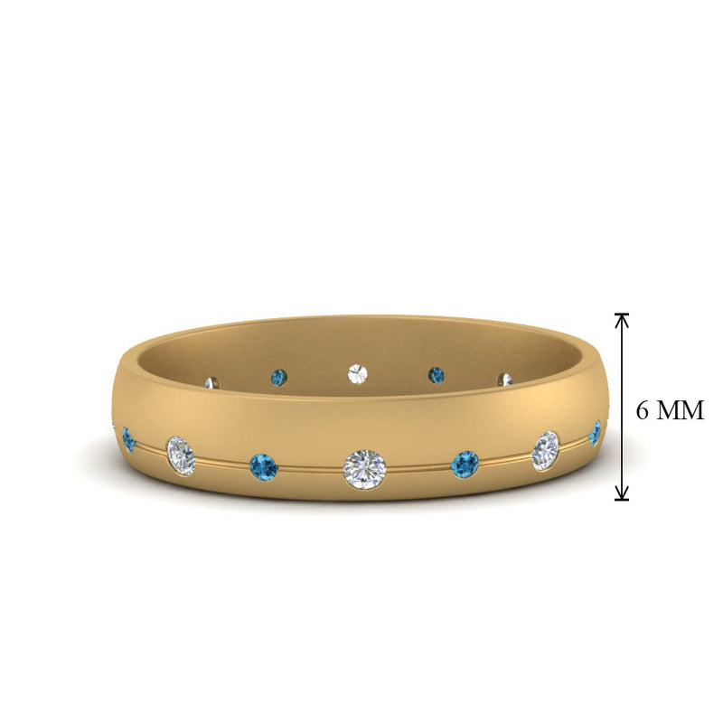 Flush Set Diamond Wedding Band