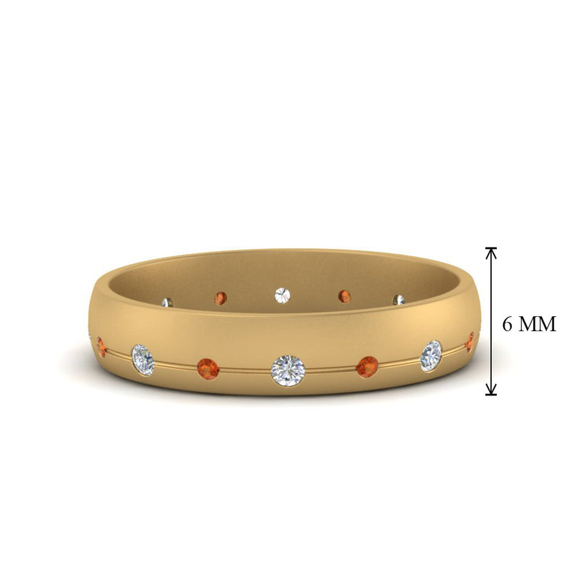 Flush Set Diamond Wedding Band