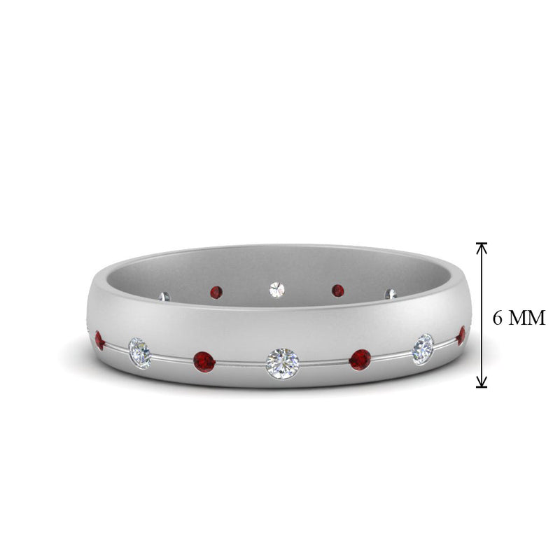 Flush Set Diamond Wedding Band