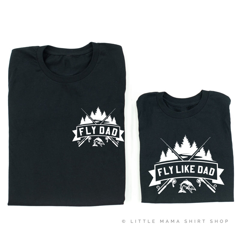 Fly Dad (pocket) / Fly Like Dad - Set of 2 Tees