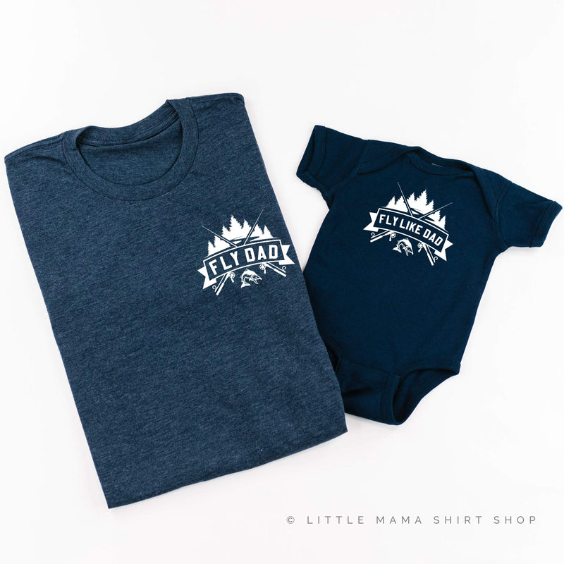 Fly Dad (pocket) / Fly Like Dad - Set of 2 Tees