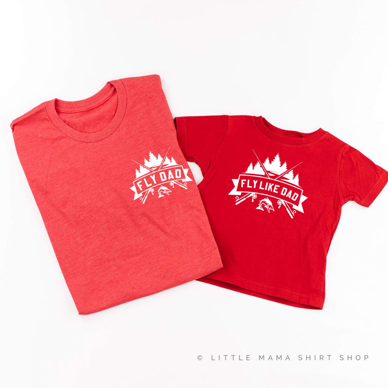 Fly Dad (pocket) / Fly Like Dad - Set of 2 Tees