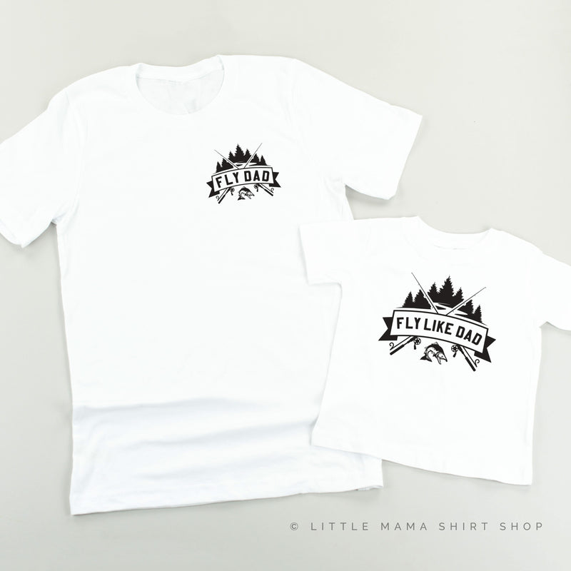 Fly Dad (pocket) / Fly Like Dad - Set of 2 Tees