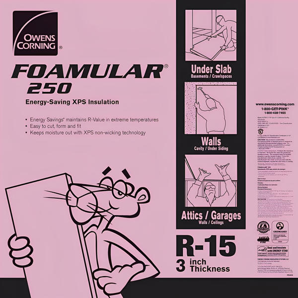 Owens Corning FOAMULAR 250 XPS Insulation Board - All Sizes