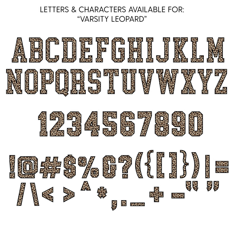 Varsity Leopard - Semi-Custom - Comfort Colors Tee