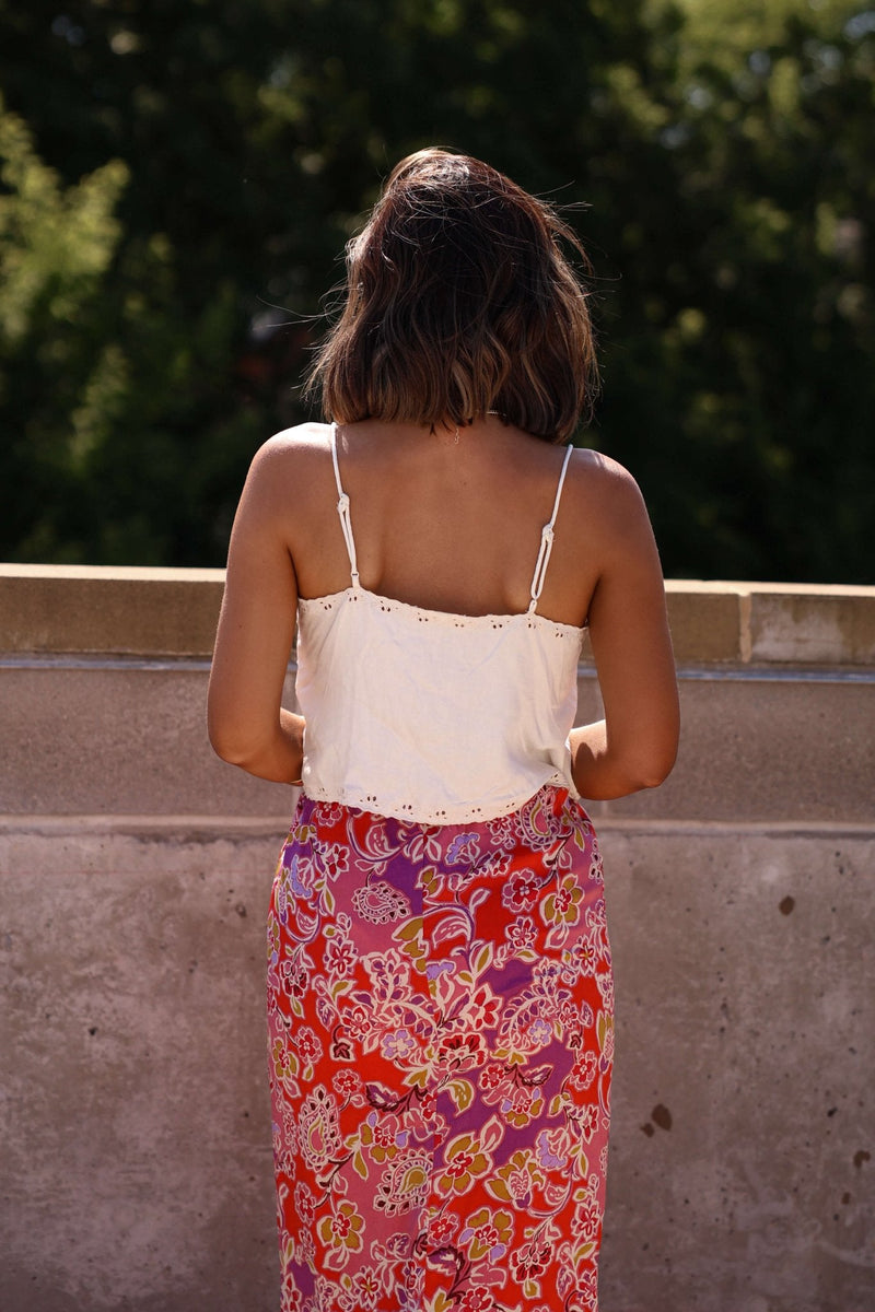 Free People Ivory Pieces Of You Cami Tank Top