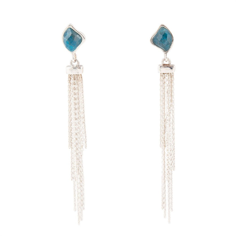 Fringed Apatite Earrings