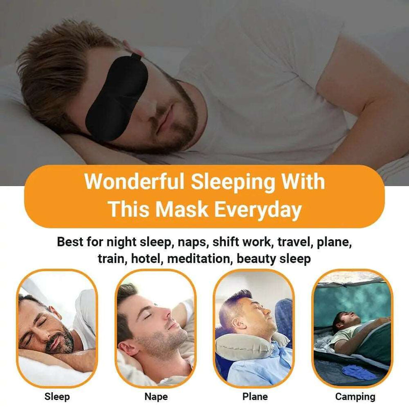 2 Pack 3D Eye Mask for Travel