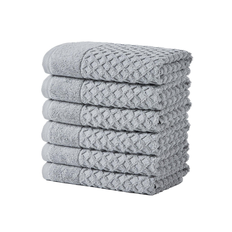 Cotton Diamond Waffle Weave Bath Towel Set - Grayson Collection