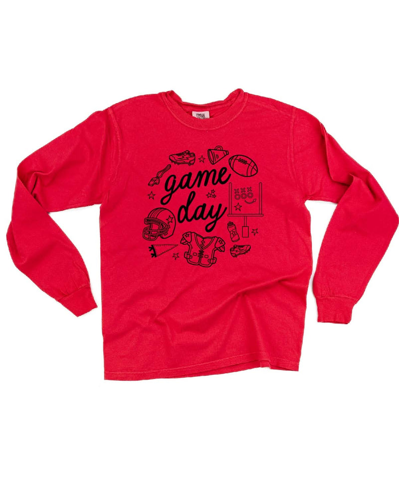 Game Day Ready - Long Sleeve Comfort Colors Tee